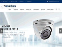 Tablet Screenshot of electricom.com.mx