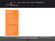 Tablet Screenshot of electricom.dk